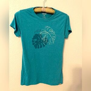 Cariloha Bamboo Cotton Graphic Tee, Small. Aloha Maui.